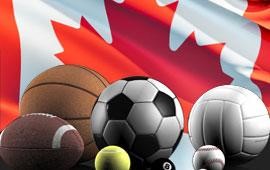ballons et balles drapeau canada